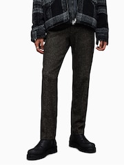 AllSaints Black Corvus Trousers - Image 1 of 8