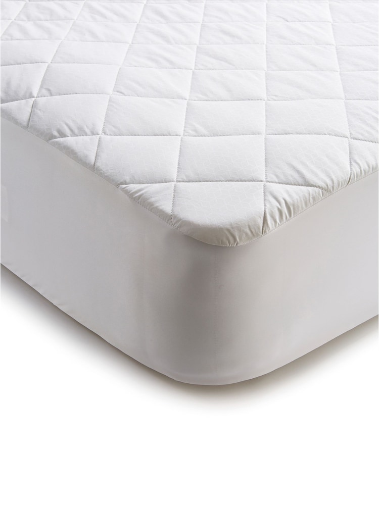 Fine Bedding Company Activated Cooling 100% Cotton Mattress Protector - Image 2 of 3