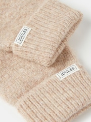 Joules Oatmeal Knitted Gloves - Image 3 of 3