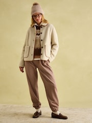 Joules Effie Camel Knitted Bobble Hat - Image 2 of 6