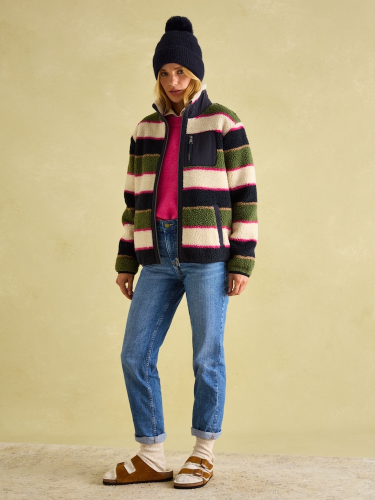 Joules Effie Navy Knitted Bobble Hat - Image 3 of 7