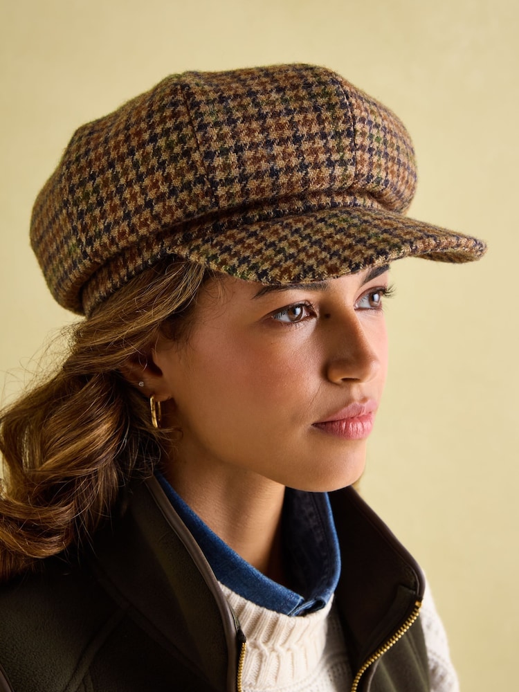 Joules Elvaston Neutral Baker Boy Hat - Image 1 of 5