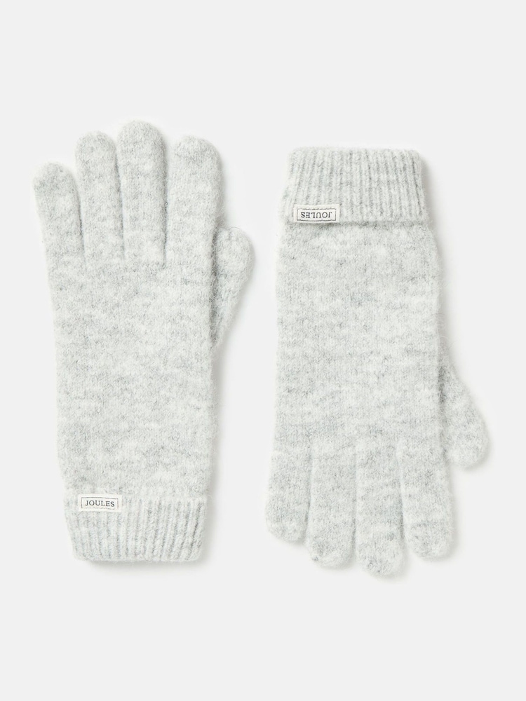 Joules Grey Knitted Gloves - Image 1 of 3