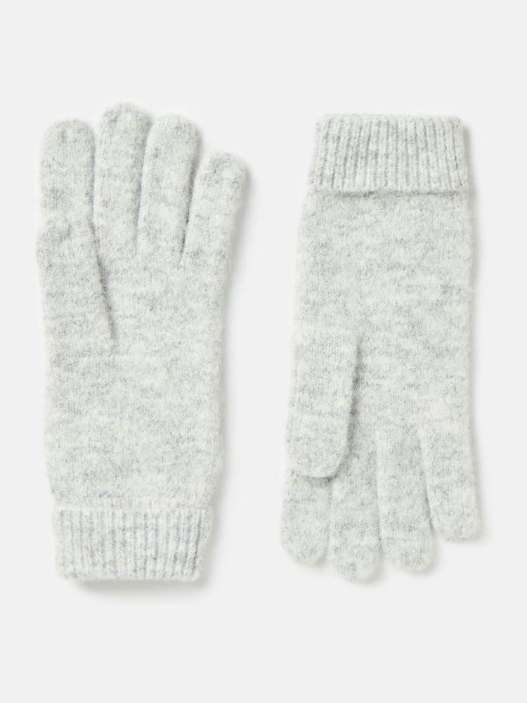 Joules Grey Knitted Gloves - Image 2 of 3