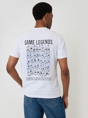 Threadbare White Noodle Bowl Cotton Crew Neck T-Shirt - Image 1 of 4
