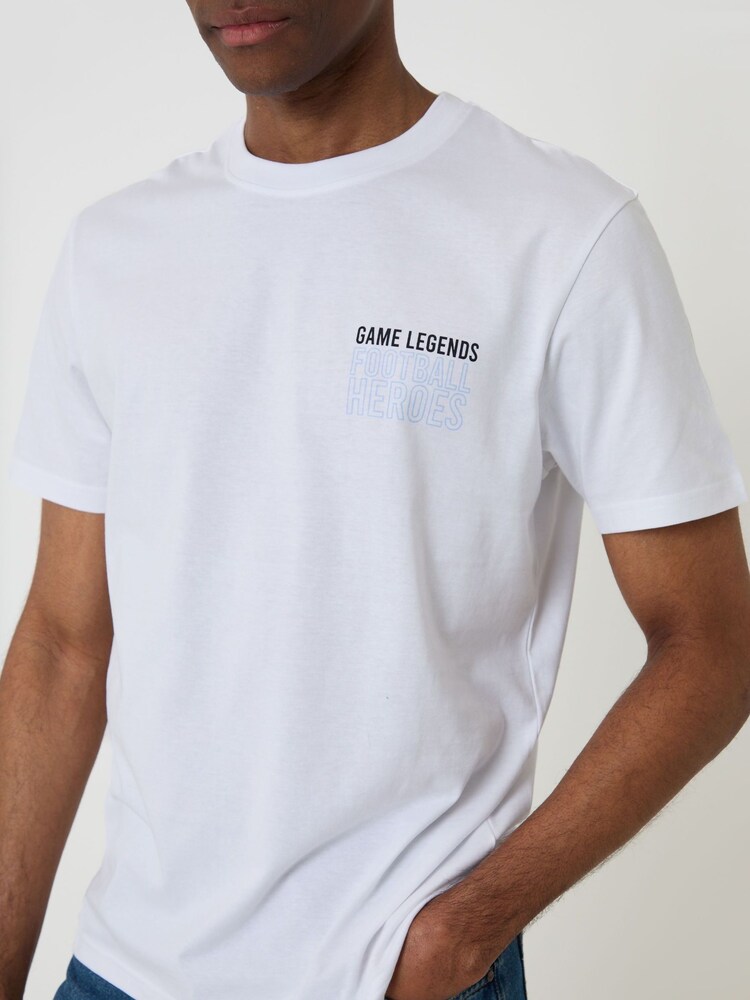 Threadbare White Noodle Bowl Cotton Crew Neck T-Shirt - Image 4 of 4 Threadbare White Noodle Bowl Cotton Crew Neck T-Shirt - Image 4 of 4