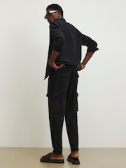 River Island Black Slim Fit Cargo Trousers - Image 3 of 4