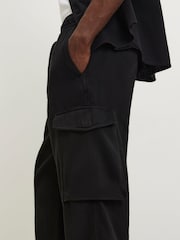 River Island Black Slim Fit Cargo Trousers - Image 4 of 4