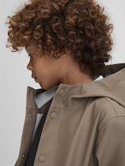Reiss Stone Eero 9-13 yrs Water Repellent Hooded Coat - Image 4 of 5