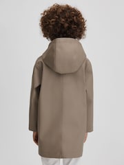Reiss Stone Eero 9-13 yrs Water Repellent Hooded Coat - Image 5 of 5