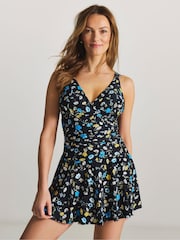 Simply Be Black Magisculpt Lose Up To An Inch Swimdress - Image 1 of 4
