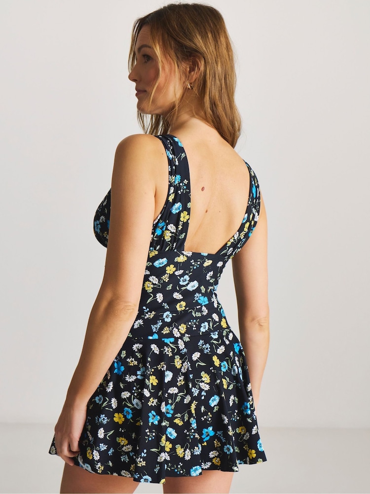 Simply Be Black Magisculpt Lose Up To An Inch Swimdress - Image 2 of 4