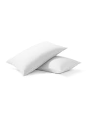 Night Lark Set of 2 Polar White Plain Dye Pillowcases - Image 1 of 1