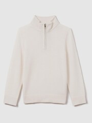 Reiss Snow Blackhall 13-14 yrs Wool Quarter Zip Jumper - Image 1 of 6