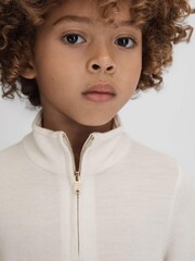 Reiss Snow Blackhall 13-14 yrs Wool Quarter Zip Jumper - Image 4 of 6