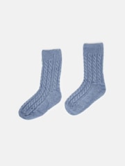 Joules Dreamer Blue Silk Eye Mask and Sock Set - Image 2 of 3