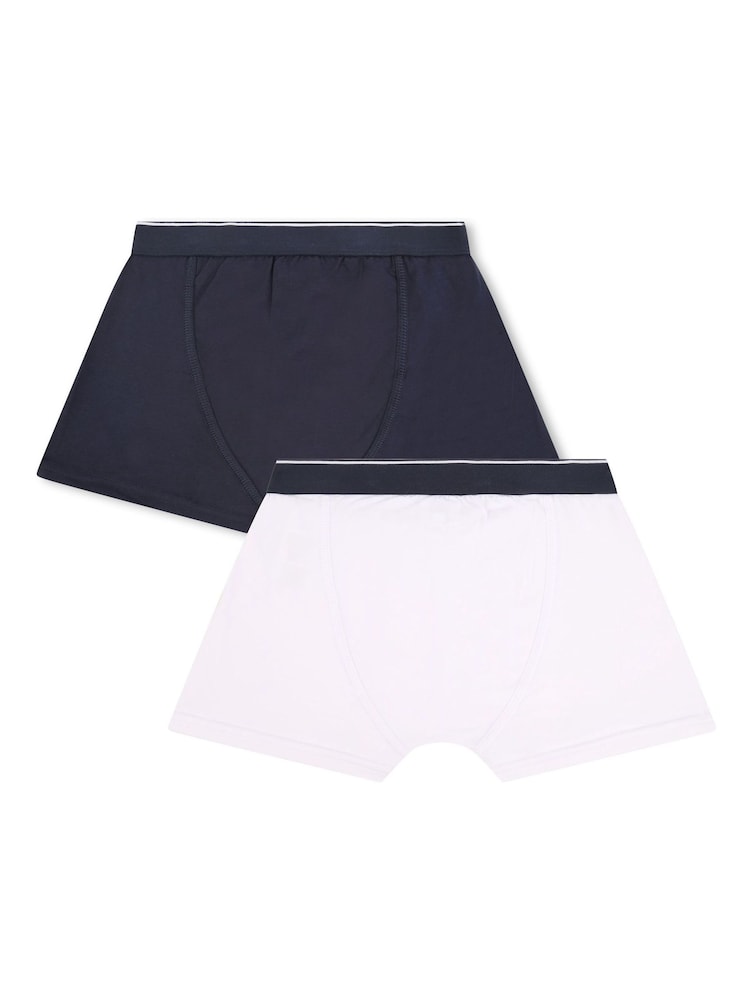 BOSS Blue Boxers 2 Pack - Image 2 of 6 BOSS Blue Boxers 2 Pack - Image 2 of 6