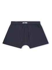 BOSS Blue Boxers 2 Pack - Image 3 of 6