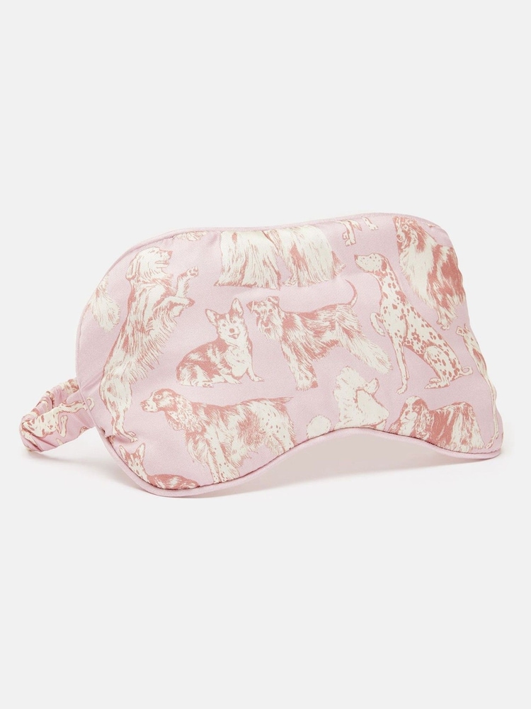 Joules Dreamer Pink Silk Eye Mask and Sock Set - Image 2 of 3