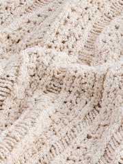 White Knitted Long Sleeve Off The Shoulder Top - Image 6 of 6