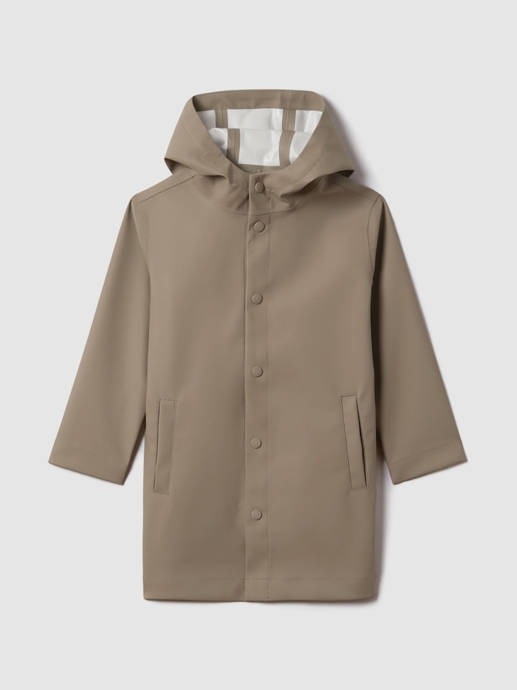 Reiss Stone Eero 3-9 yrs Water Repellent Hooded Coat - Image 2 of 5