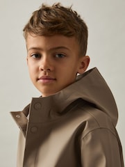 Reiss Stone Eero 3-9 yrs Water Repellent Hooded Coat - Image 3 of 5
