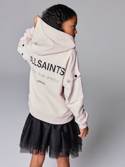 smALLSAINTS Light Pink Girls Amphia Underground 100% Cotton Zip Hoodie - Image 1 of 9