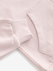 smALLSAINTS Light Pink Girls Amphia Underground 100% Cotton Zip Hoodie - Image 8 of 9