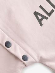 smALLSAINTS Light Pink Girls Amphia Underground 100% Cotton Zip Hoodie - Image 9 of 9