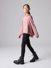 smALLSAINTS Pink/Black Zala T-Shirt and Legging Set - Image 1 of 8