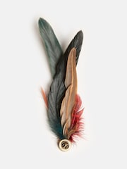 Joules Averly Multi Feather Brooch - Image 3 of 5