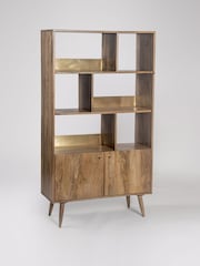 Swoon Natural Fresco Mango Wood 2 Door Shelving - Image 4 of 7