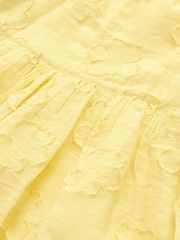 Soft Yellow Floral Texture Dress (3-16yrs) - Image 5 of 5