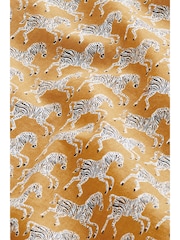 Yellow Linen Blend Printed Short Sleeve Shirt - Image 8 of 8
