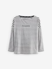 smALLSAINTS Girls Rita Striped Long Sleeve T-Shirt - Изображение 5 из 7