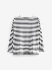 smALLSAINTS Girls Rita Striped Long Sleeve T-Shirt - Изображение 6 из 7