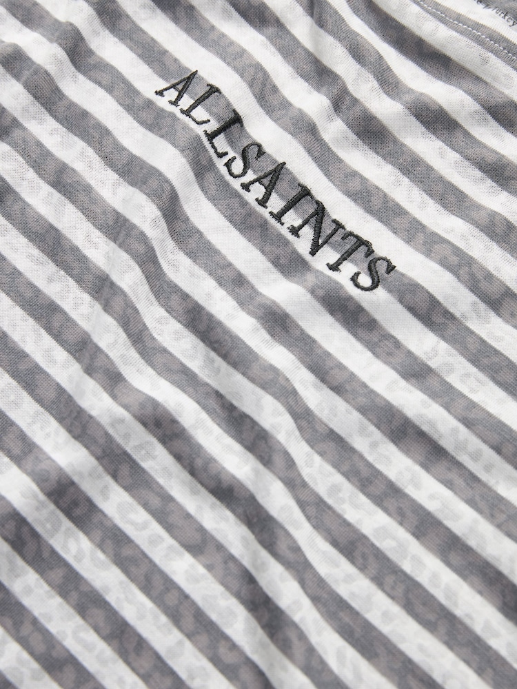 smALLSAINTS Girls Rita Striped Long Sleeve T-Shirt - Изображение 7 из 7
