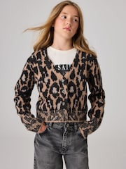 SmallSaints Wick Leopard dekleta pletena pletena jopa - Slika 1 iz 8