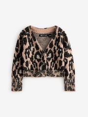 SmallSaints Wick Leopard dekleta pletena pletena jopa - Slika 5 iz 8