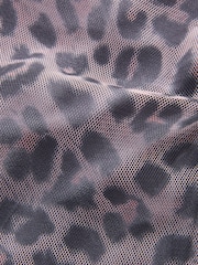 smALLSAINTS Multi Leopard Mesh Dress - Image 7 of 9