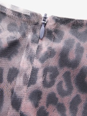 smALLSAINTS Multi Leopard Mesh Dress - Image 9 of 9