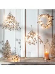 Gallery Home Gold Christmas Small Mistletoe Bundle with LED Lights - Image 4 of 6
