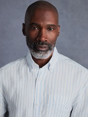 Blue Signature 100% Linen Long Sleeve Shirt - Image 5 of 9
