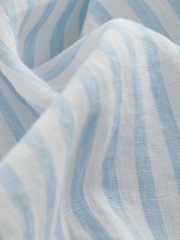 Blue Signature 100% Linen Long Sleeve Shirt - Image 8 of 9