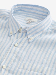 Blue Signature 100% Linen Long Sleeve Shirt - Image 9 of 9
