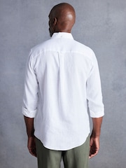 Pink Signature 100% Linen Long Sleeve Shirt - Image 3 of 8