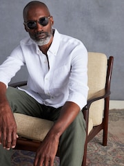 Pink Signature 100% Linen Long Sleeve Shirt - Image 4 of 8