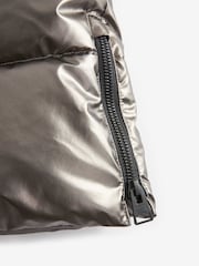 smALLSAINTS Metallic Longline Padded Girls Coat - Image 14 of 17