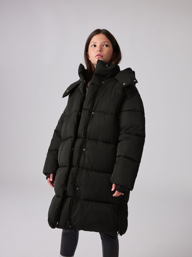 Noir - SmallSaints Manteau long matelassé pour filles - Image 3 of 17