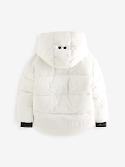 smALLSAINTS White Short Padded Girls Coat - Image 10 of 15